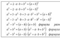 Formulat e shkurtuara të shumëzimit Një shembull i problemave duke përdorur formulat për ndryshimin e katrorëve dhe shumën dhe ndryshimin e kubeve